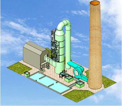 玻璃鋼脫硫塔設(shè)計圖